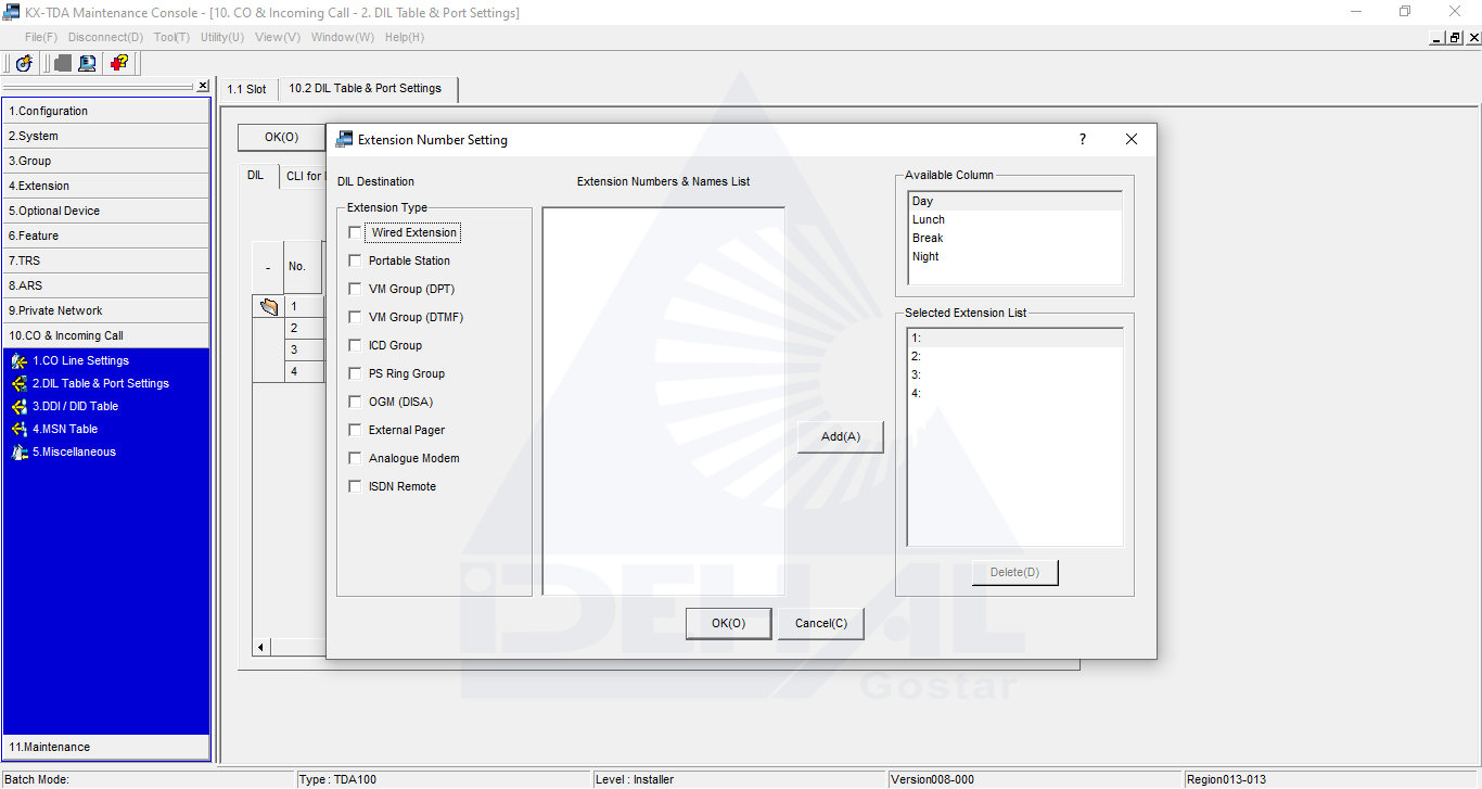 مشخص کردن مقصدها در Destination Setting 