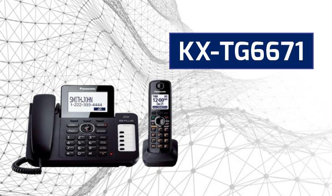 تلفن بیسیم اصل مالزی KX-TG6671