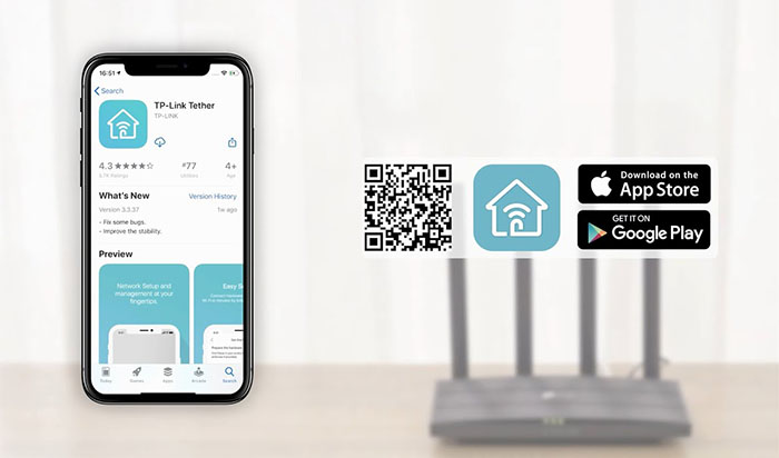 اپلیکیشن TP Link Tether