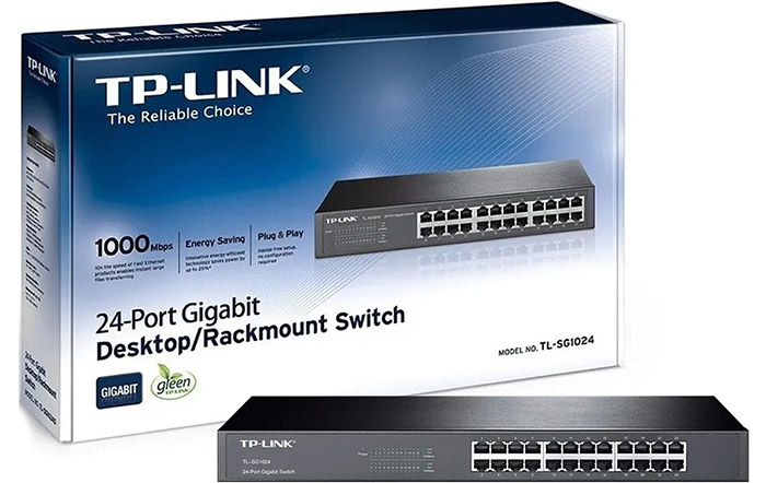 سوئیچ شبکه 24 پورت تی پی لینک مدل TL-SG1024