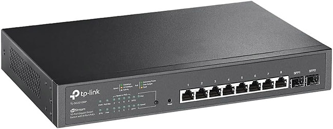 سوئیچ شبکه 8 پورت تی پی لینک مدل TL-SG2210MP